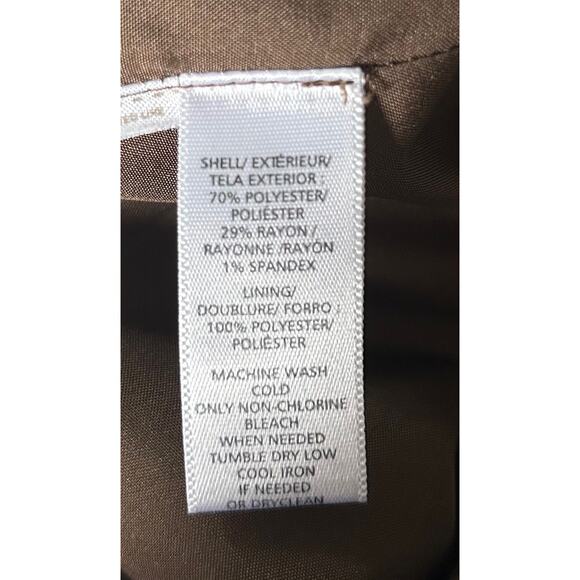 Loft Women’s Size 0 Military Green Academia 2 Pocket Knee Length Skirt‎ - Picture 7 of 7